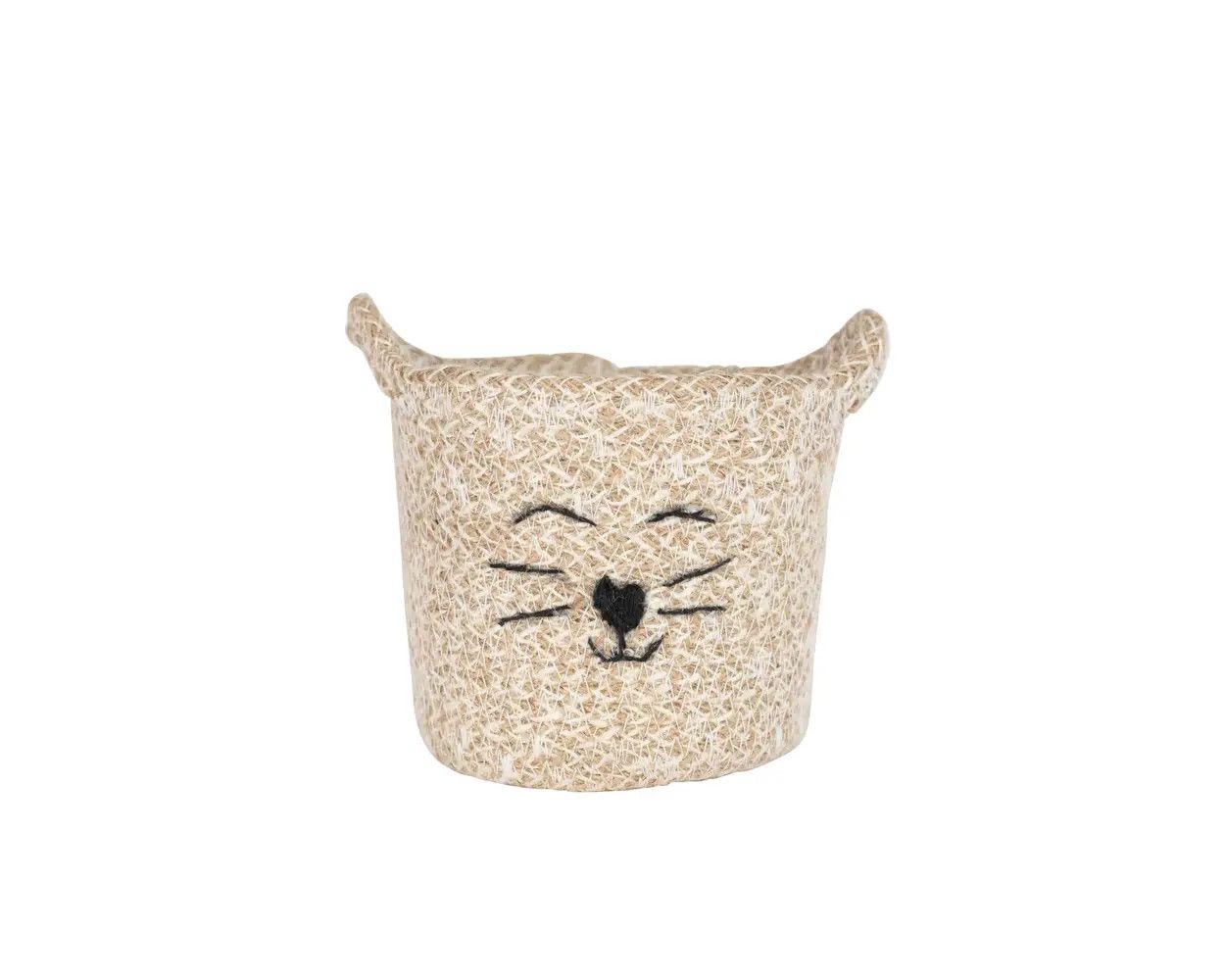 Woven Jute Cat Basket - Small