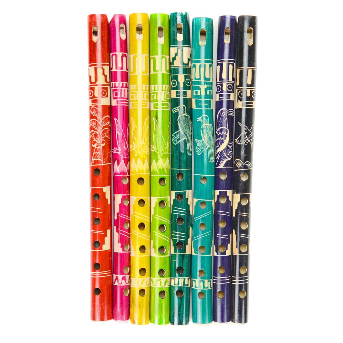 Colorful Bamboo Flute