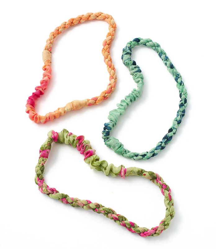 Braided Silk Sari Headband