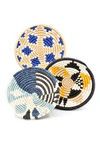Basket Rwandan Fruit &amp; Grain Assorted Colors &amp; Patterens