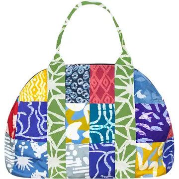 Weekender Batik Patchwork Bag