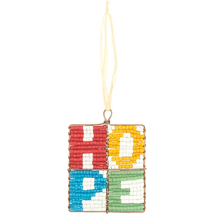Beaded Mosaic Hope Ornament