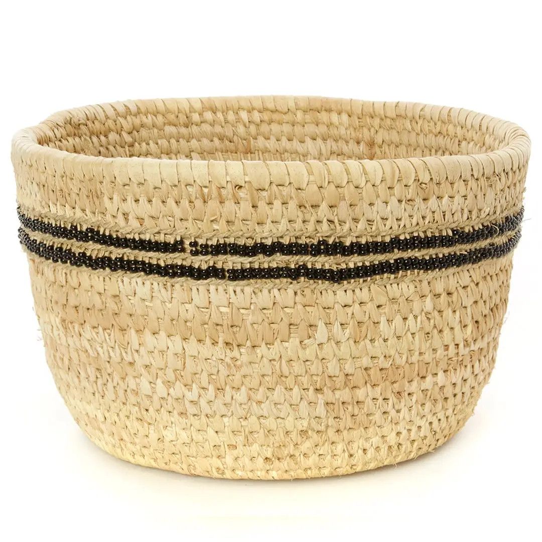 Basket Camel Milking Black Beaded Rings