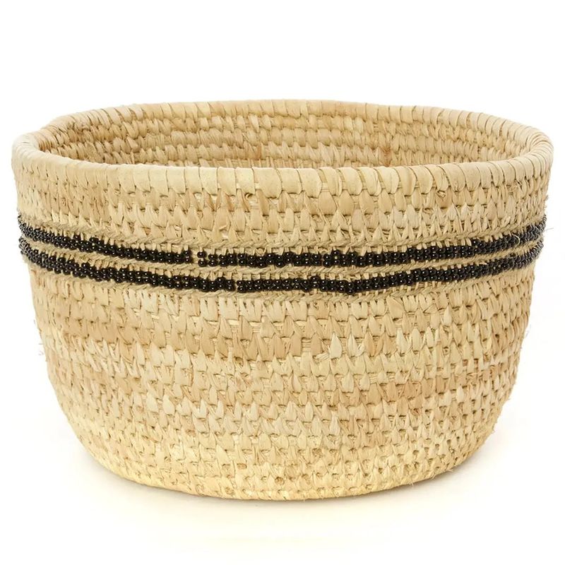 Basket Camel Milking Black Beaded Rings