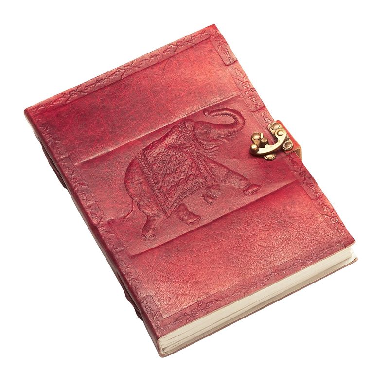 Embossed Leather Elephant Journal