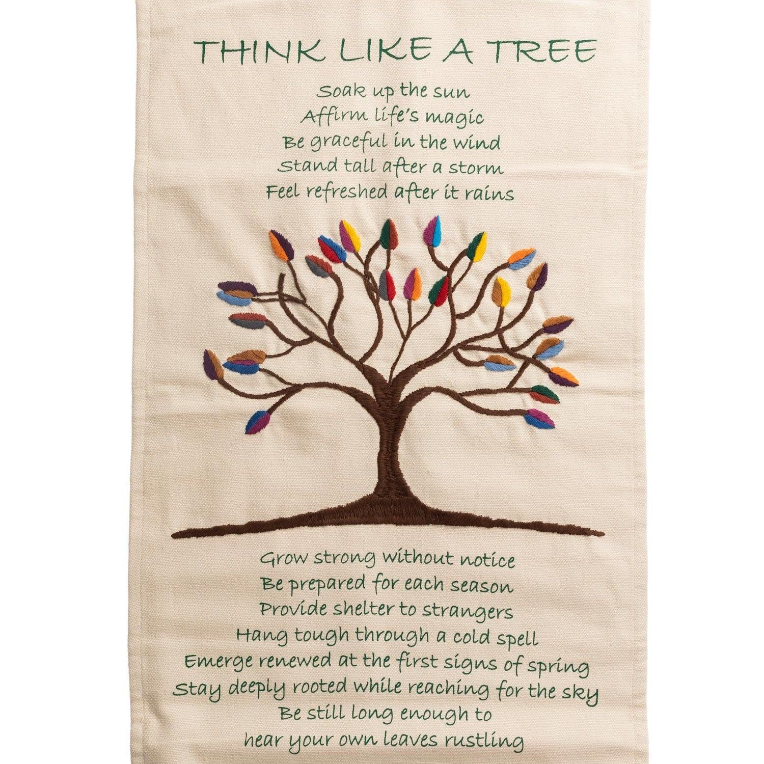 Think Like a Tree Wall Hanging