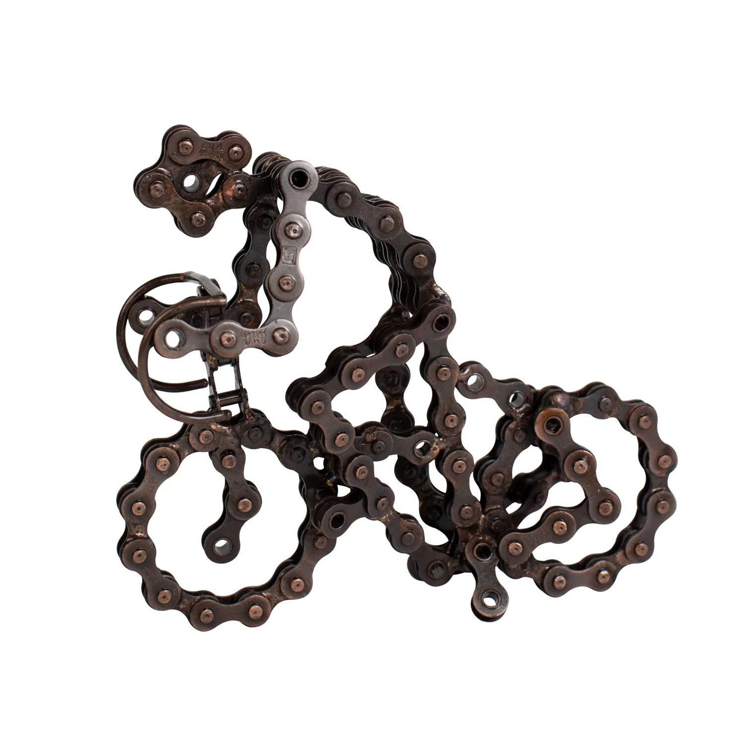 Bicycle Chain Cyclist Statue