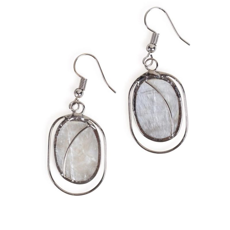 Pearlescent Capiz Earrings