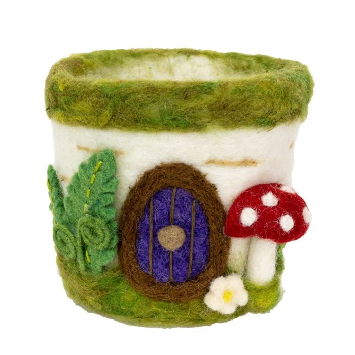 Woodland Cottage Felt Pot