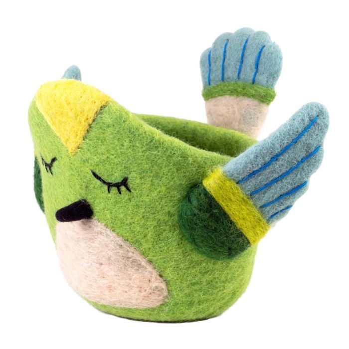 Hummingbird Felt Pot