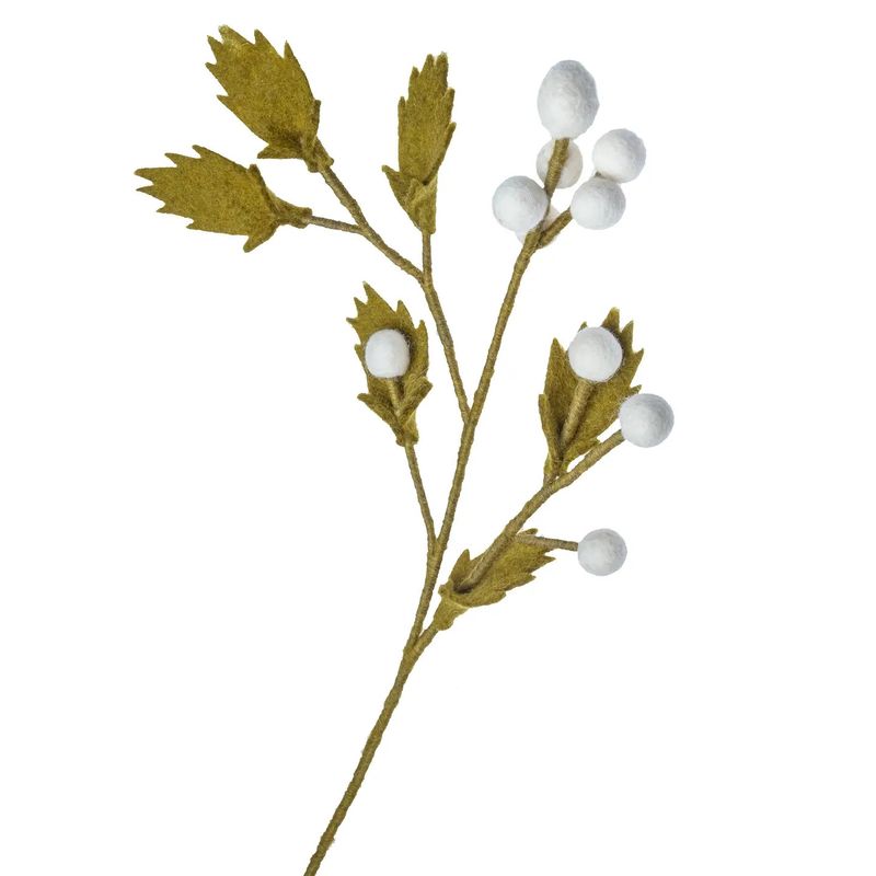 Felt Flower Stem Billy Button