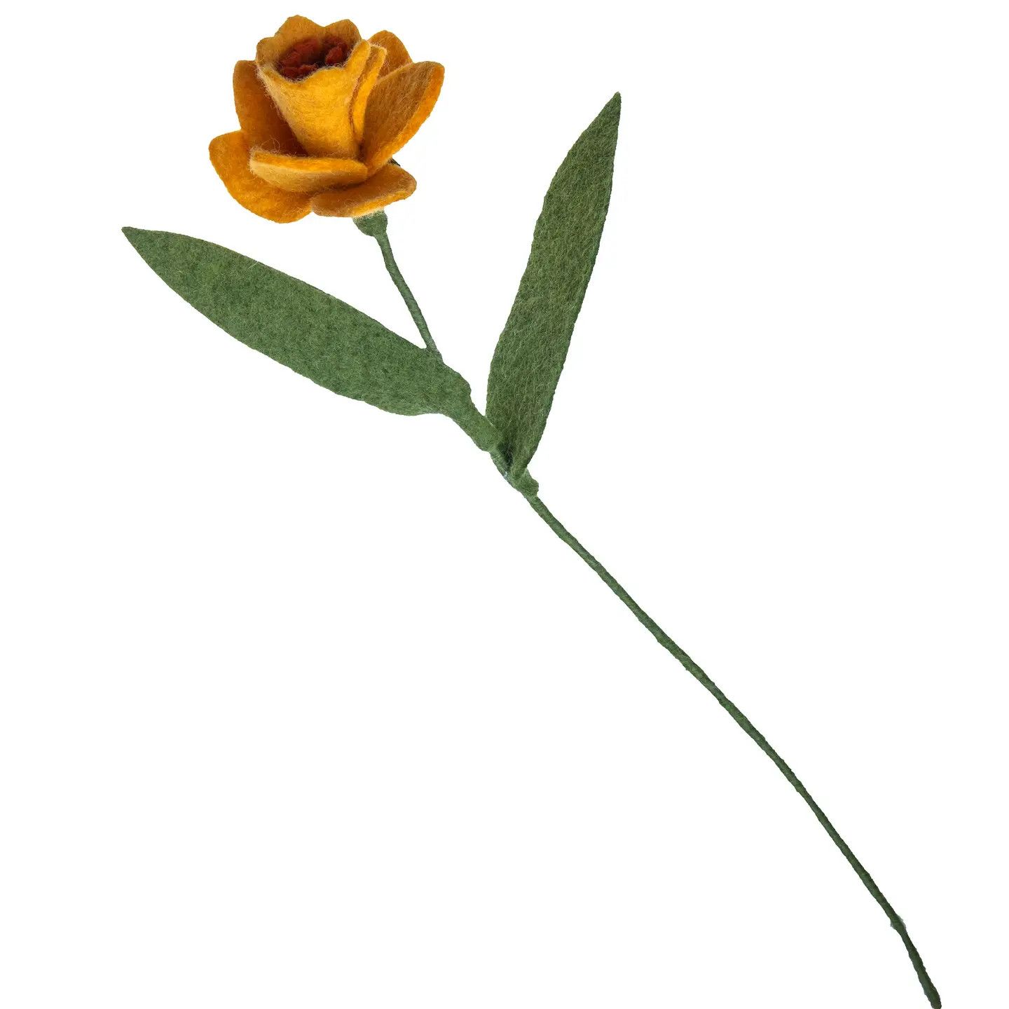 Felt Flower Stem Daffodil