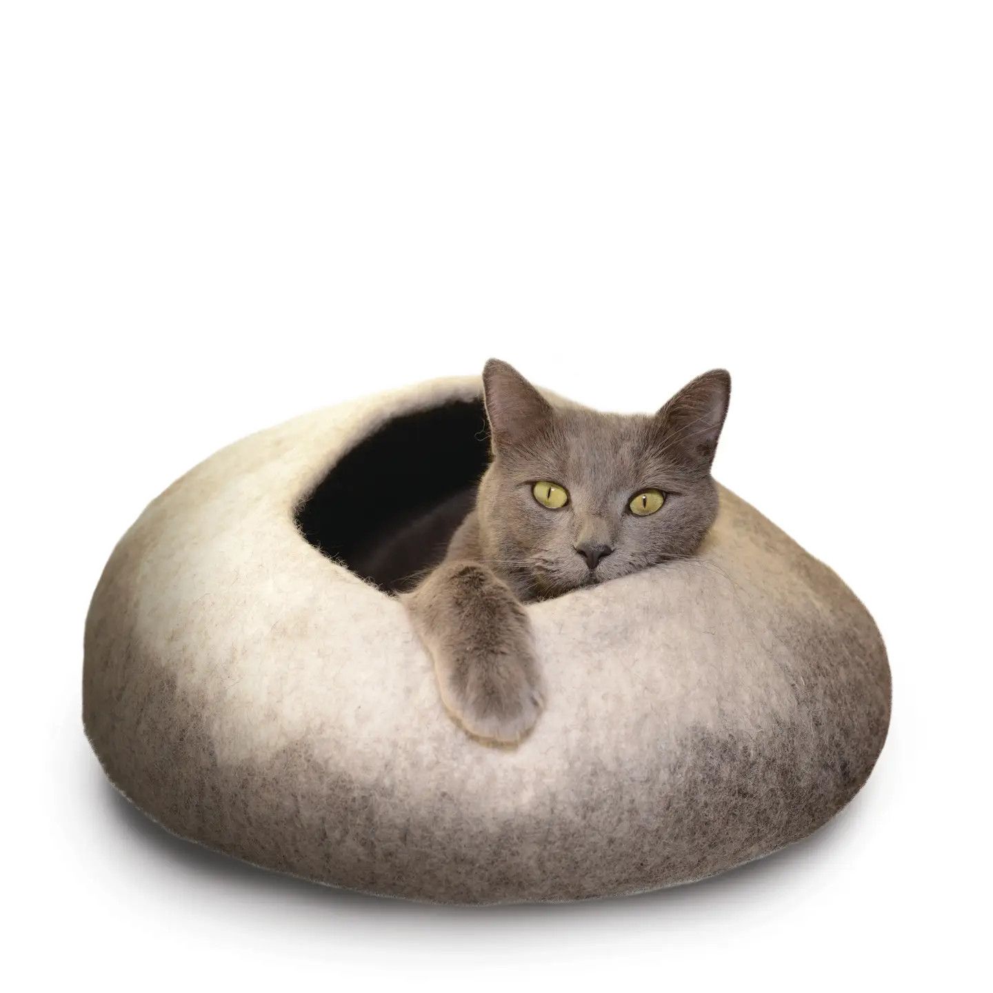 Natural Ombre Felt Pet Cave
