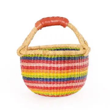 Basket Baby Bolga Rainbow