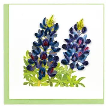 Bluebonnets Quilled Card