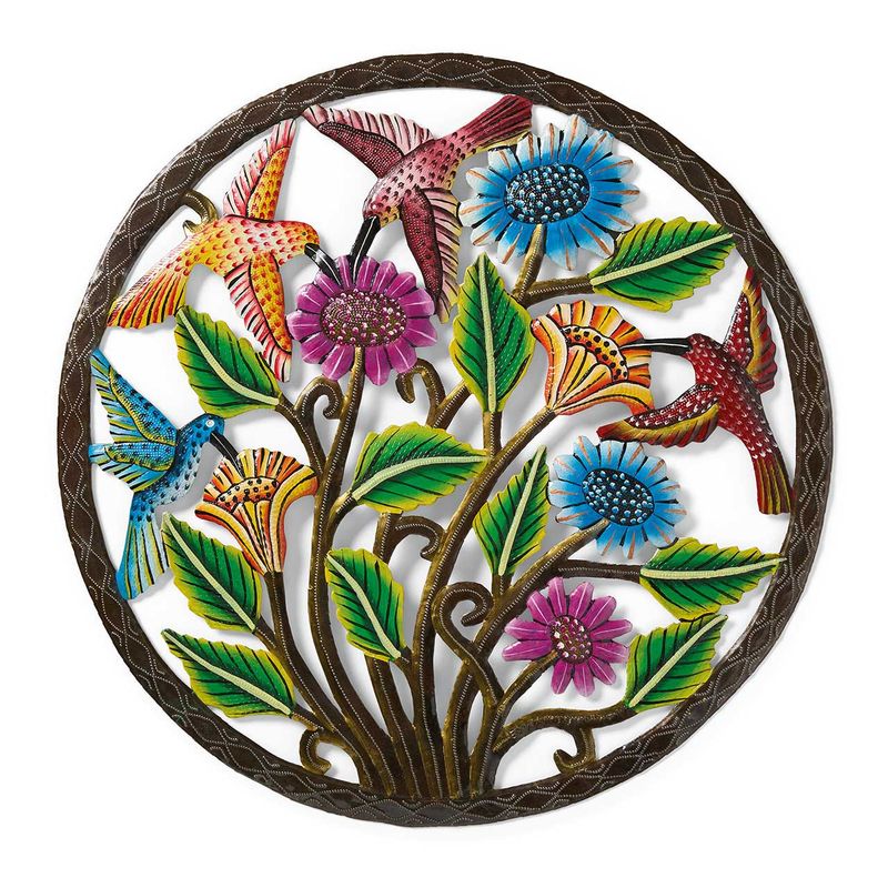 Hummingbird Cut Metal Wall Art