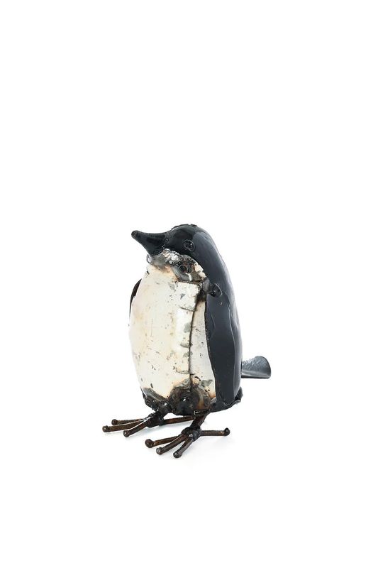 Recycled Metal Baby Penguin