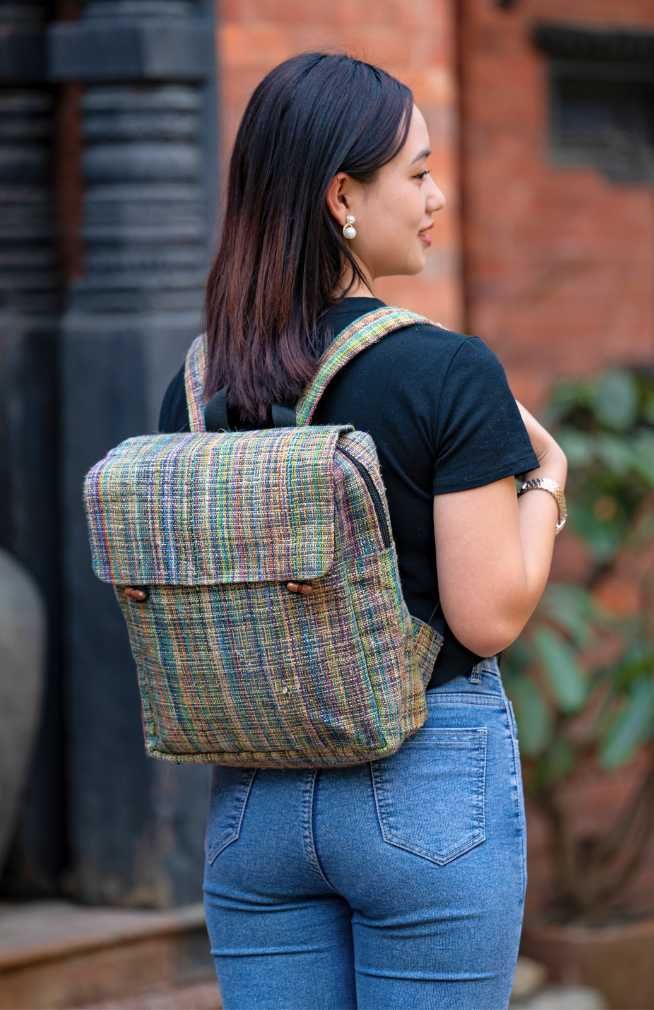 Hemp Multicolor Backpack
