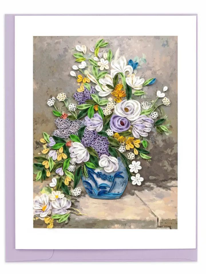 Artist Series Spring Bouquet Quilled Card