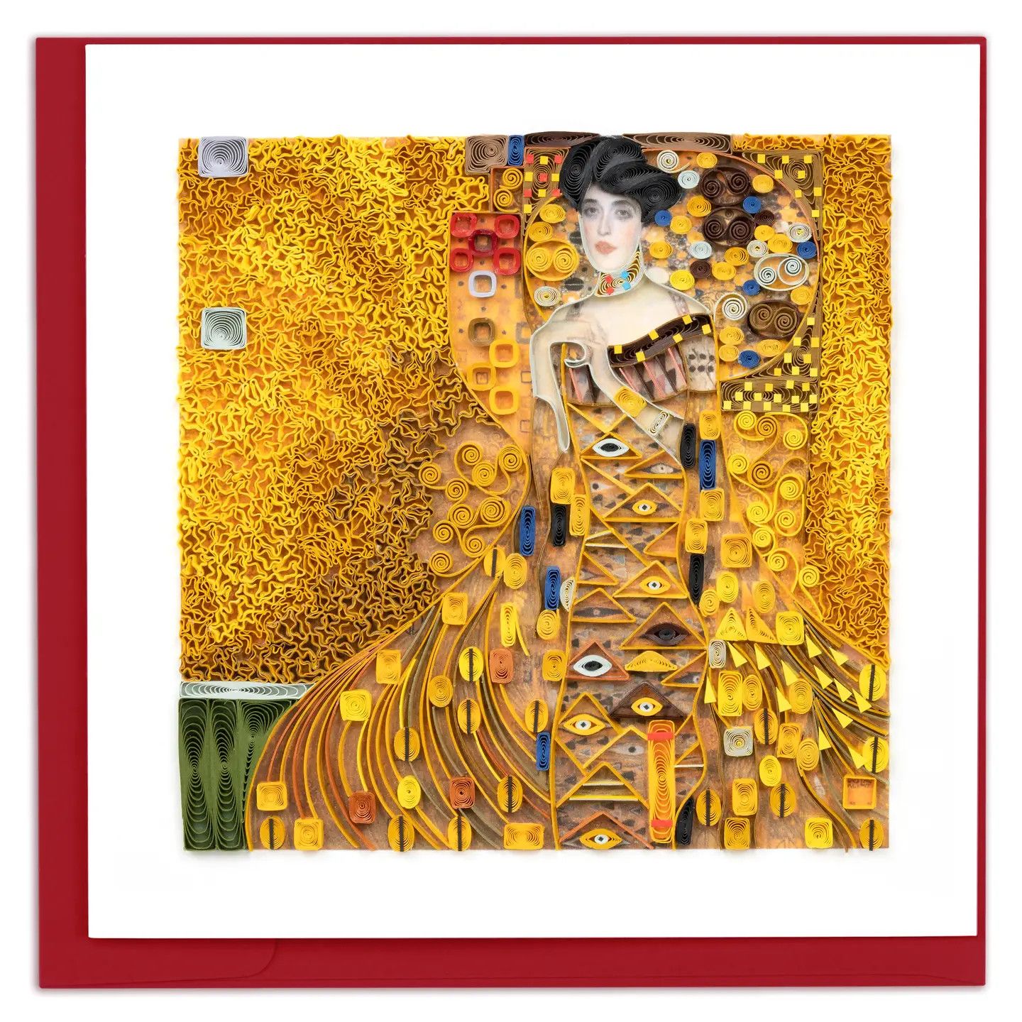 Artist Series The Lady in Gold Quilled Card