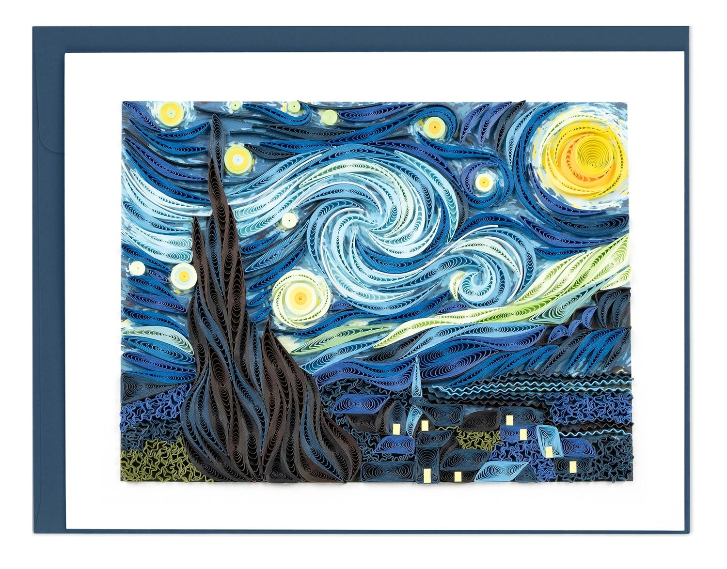 Artist Series Starry Night Quilled Card