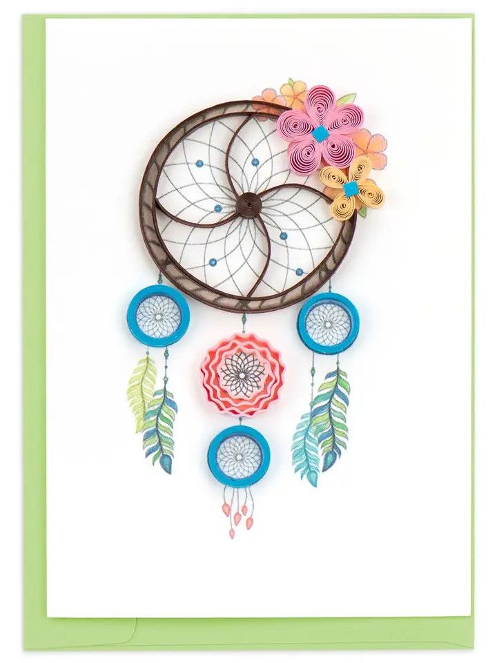 Dreamcatcher Quilled Gift Enclosure Card