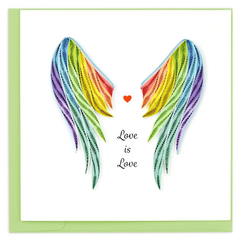 Pride Wings Quilled Card