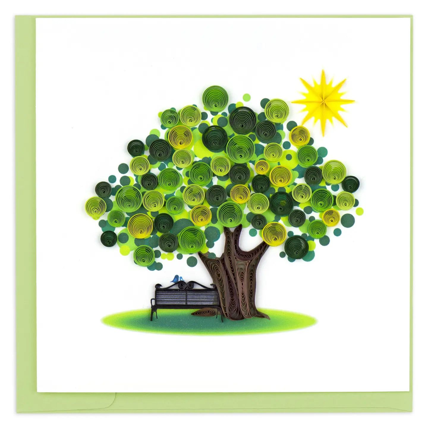 Summer Tree Quilled Card