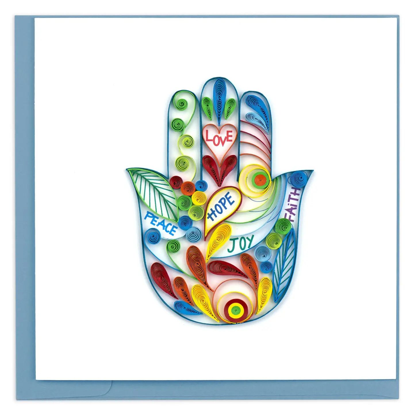 Hamsa Hand Quilled Card