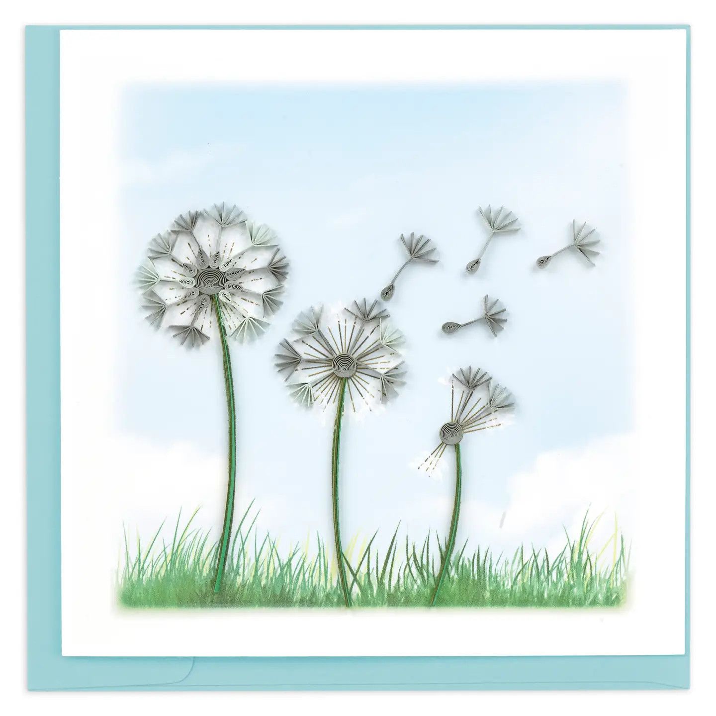 Dandelions Quilled Card