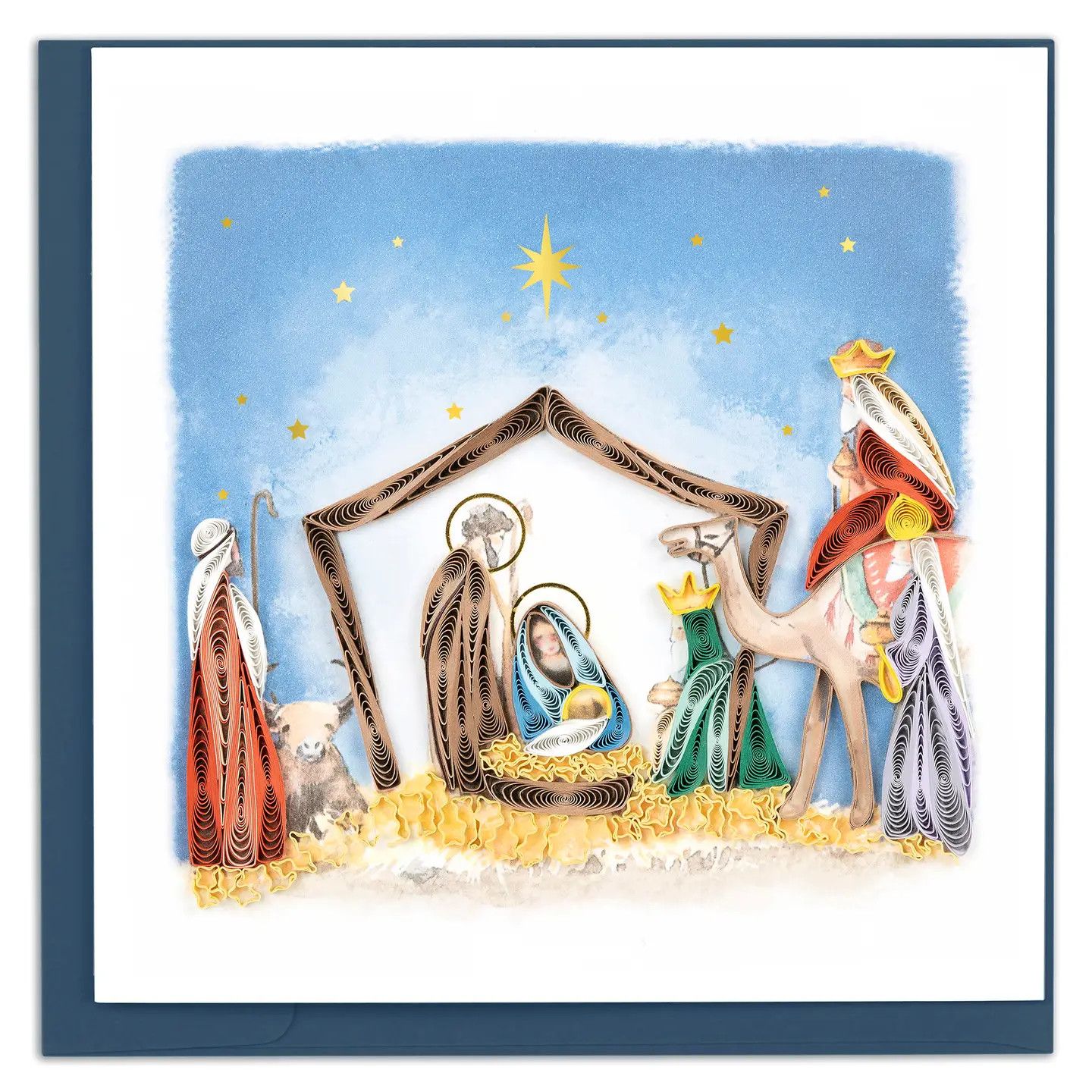 Nativity Scene Quilled Card