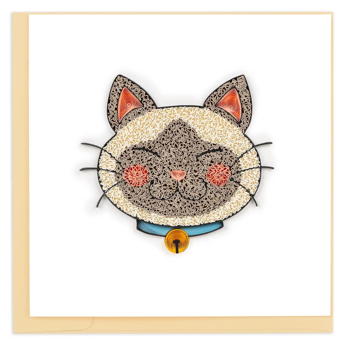 Kawaii Cat Quilled Card