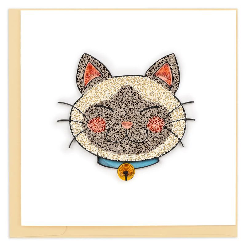 Kawaii Cat Quilled Card