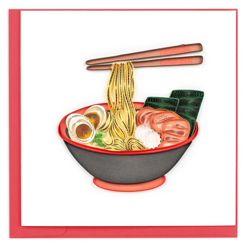 Ramen Bowl Quilled Card