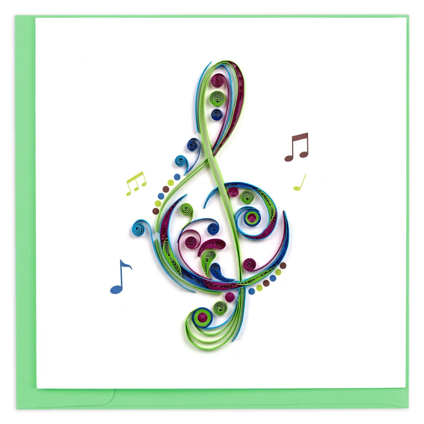 Treble Clef Quilled Card