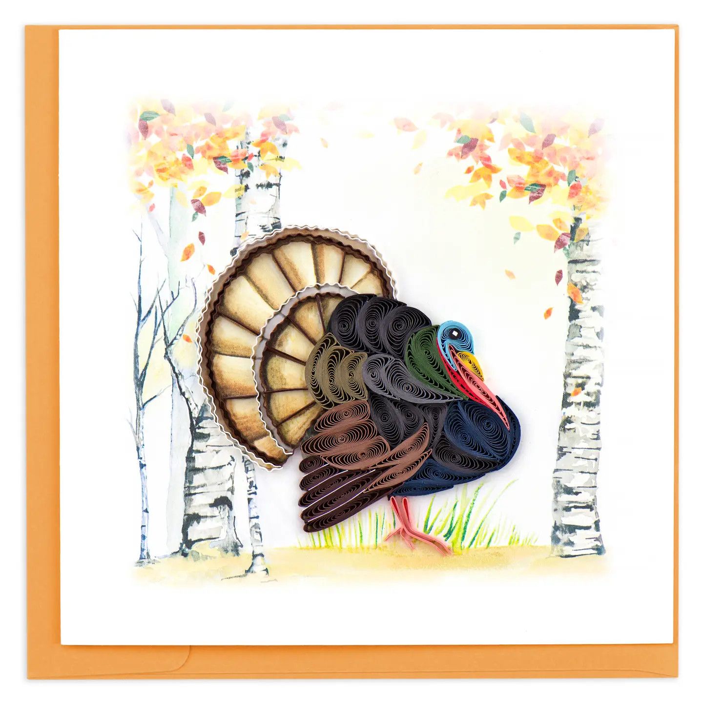 Wild Turkey Quilled Card