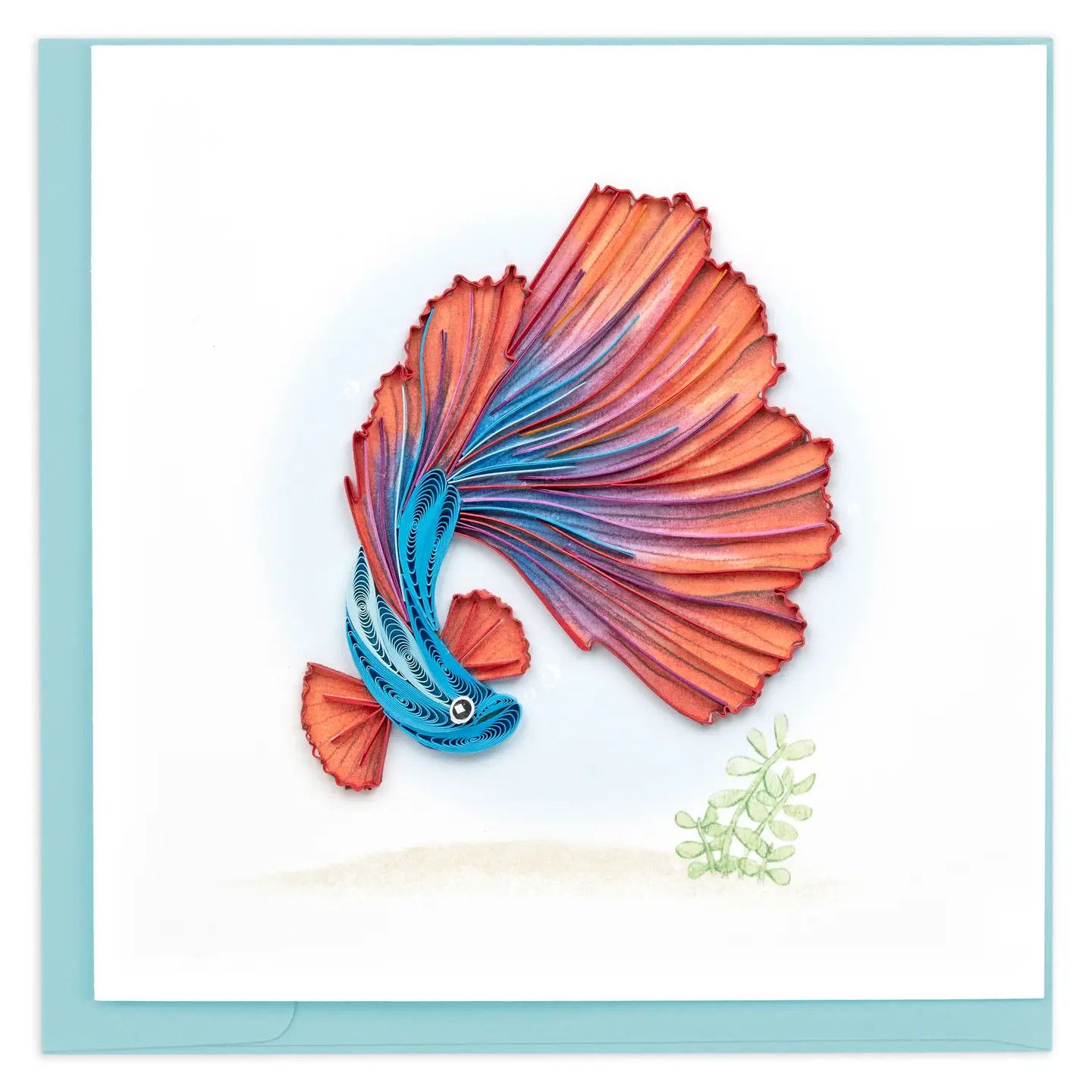 Betta Fish Quilled Card