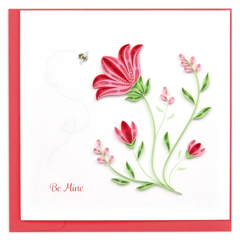 Be Mine Quilled Card