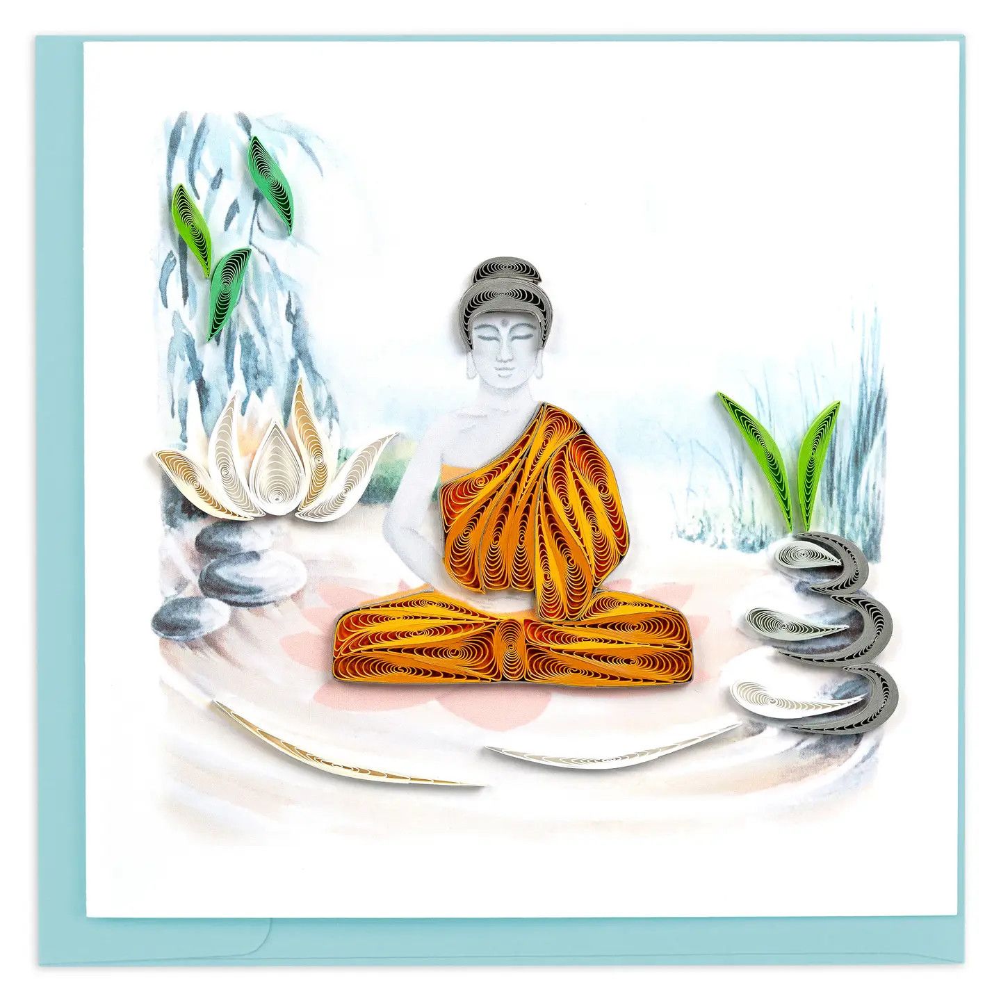 Buddha Quilled Card