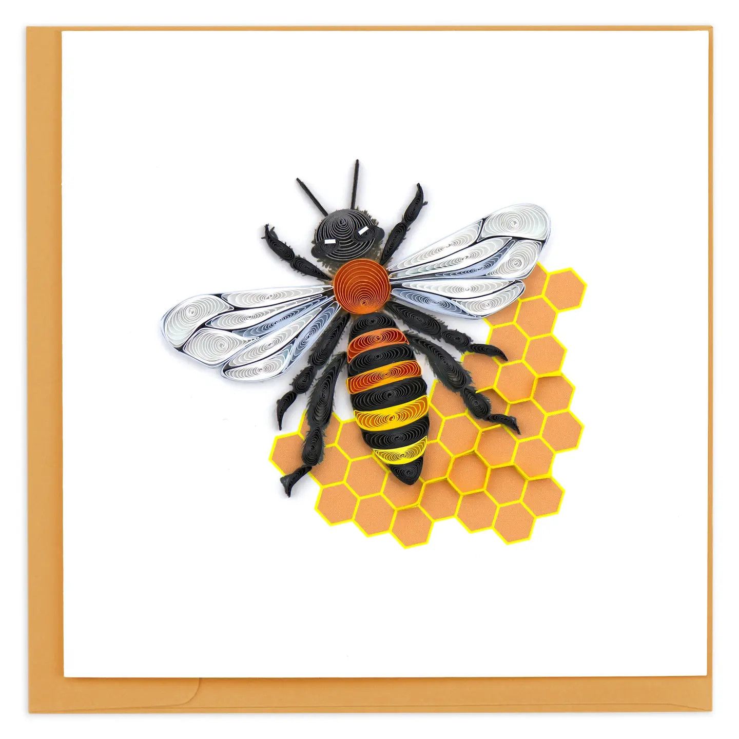 Honey Bee Quilled Card