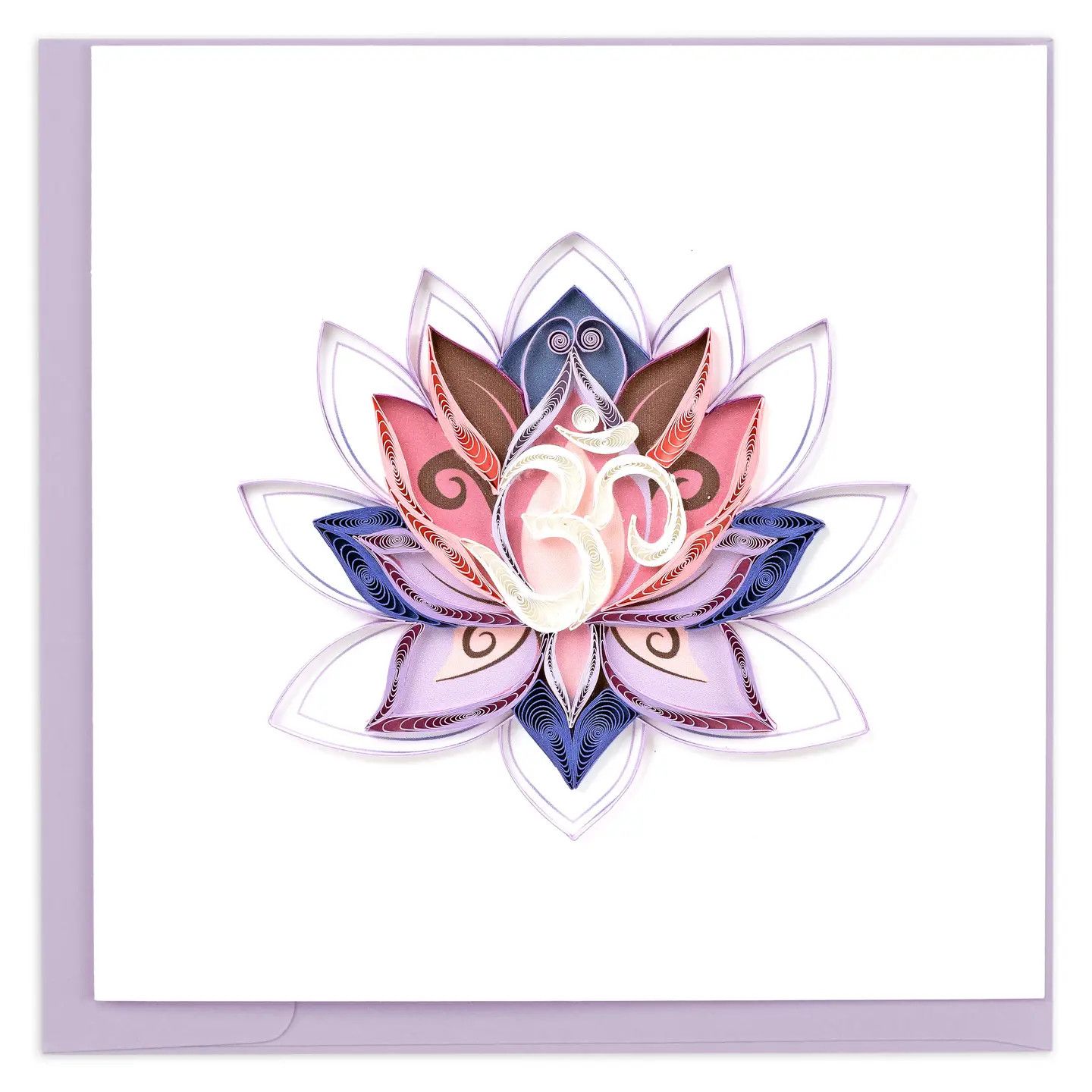 Ohm Lotus Quilled Card