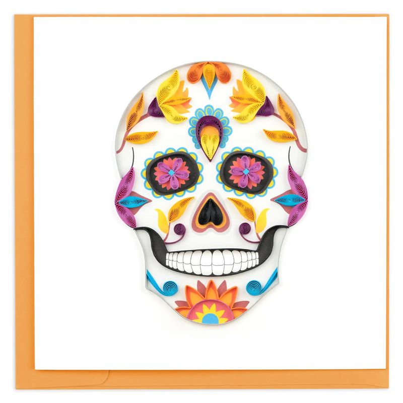 Sugar Skull Quilled Card