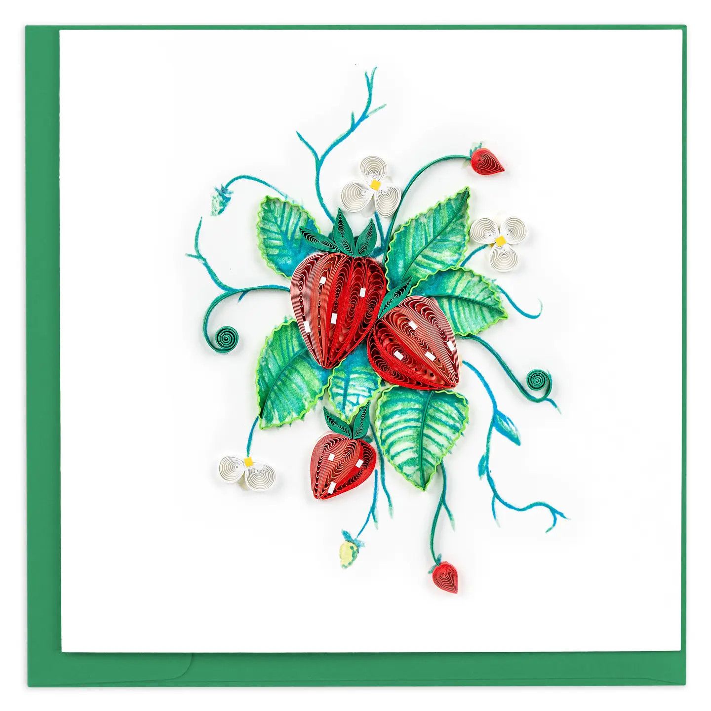 Wild Strawberries Quilled Card