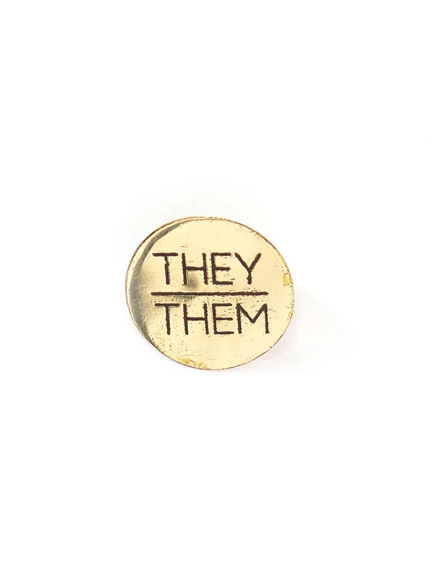 They/Them Pronoun Pin