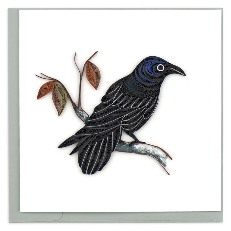 Raven Quilled Card