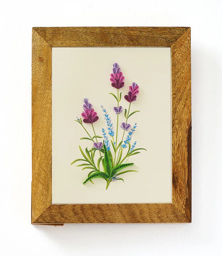 Natural Mango Wood Quilling Card Frame 5.5"X7"