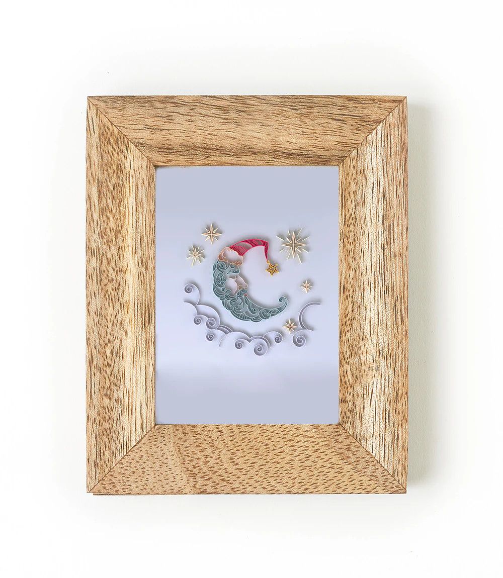 Natural Mango Wood Quilling Card Frame 2.5X3.5