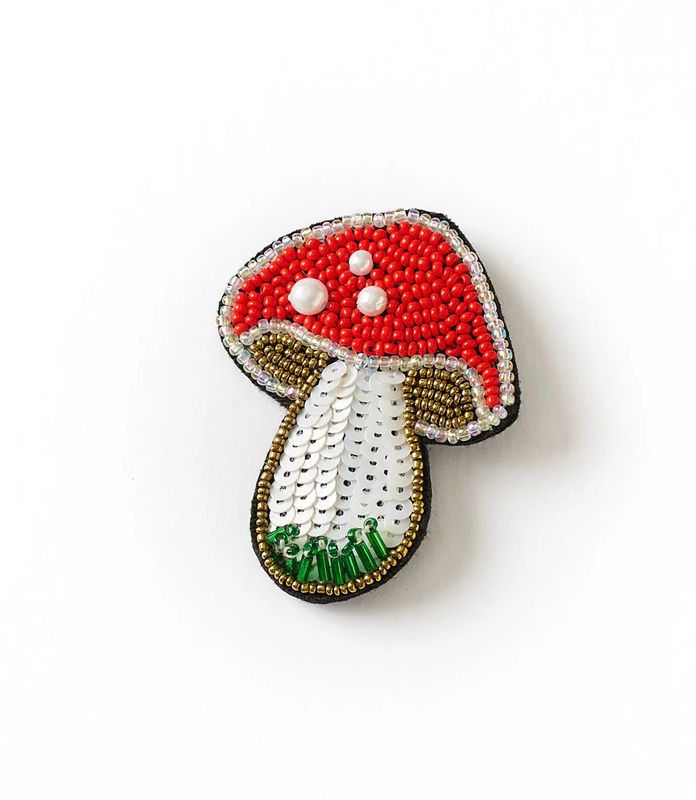 Bala Mani Mushroom Brooch