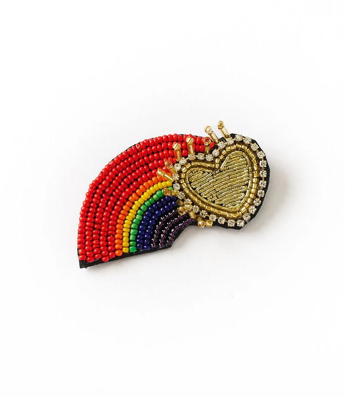 Bala Mani Rainbow Brooch