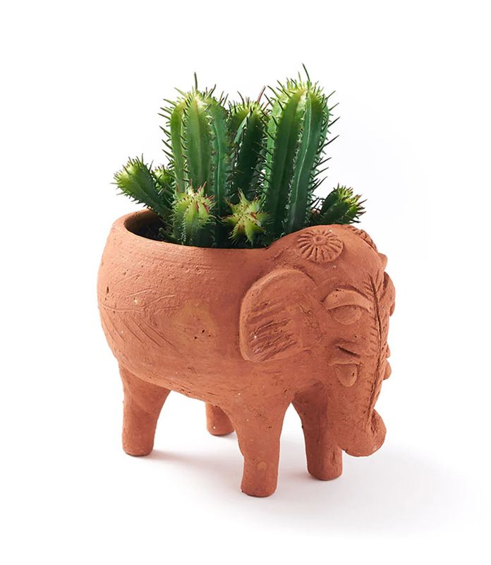 Rakshana Terracotta Elephant Plant Pot
